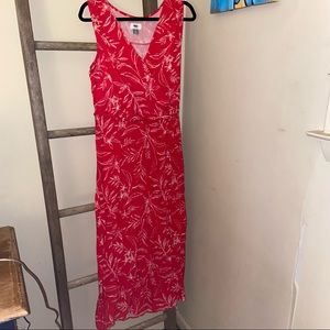 NWT Old Navy Red Floral Sun Dress